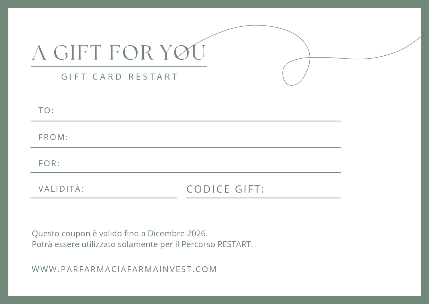 GIFT CARD RESTART