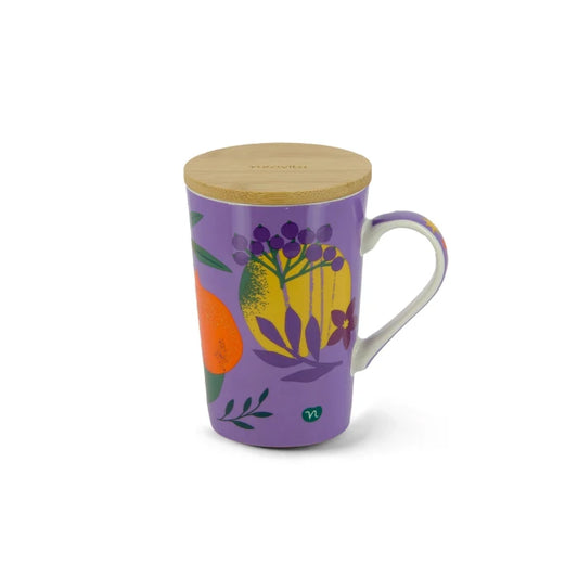 Neavita Infusiera Viola con tappo Legno