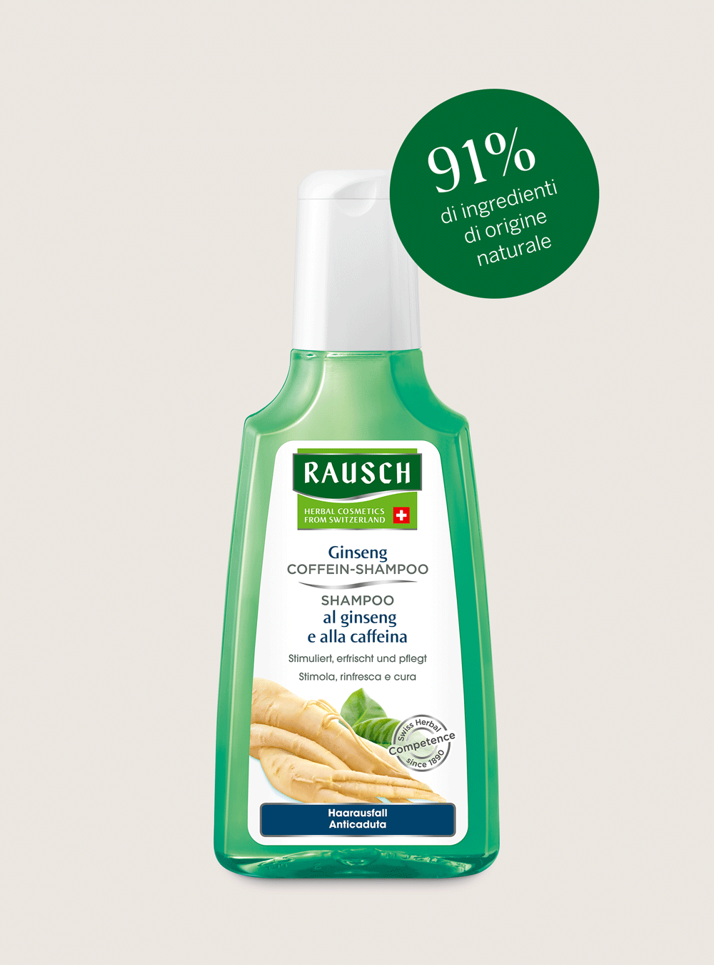 SHAMPOO al ginseng e alla caffeina