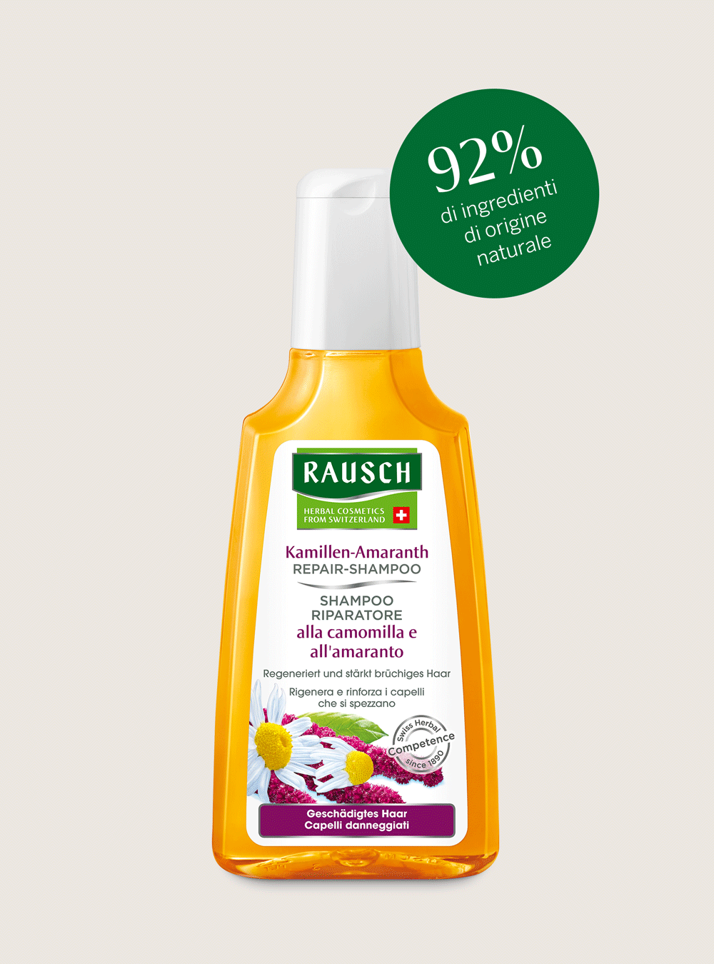 SHAMPOO RIPARATORE alla camomilla e all‘amaranto