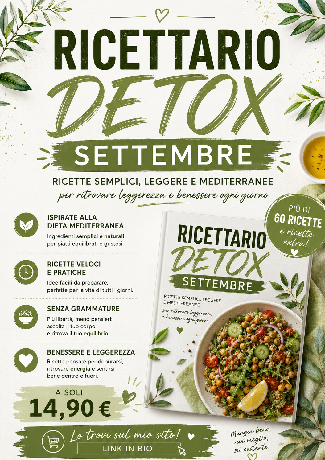 RICETTARIO DETOX SETTEMBRE