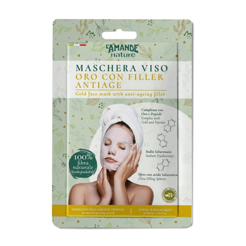 Maschera viso Oro con Filler antiage